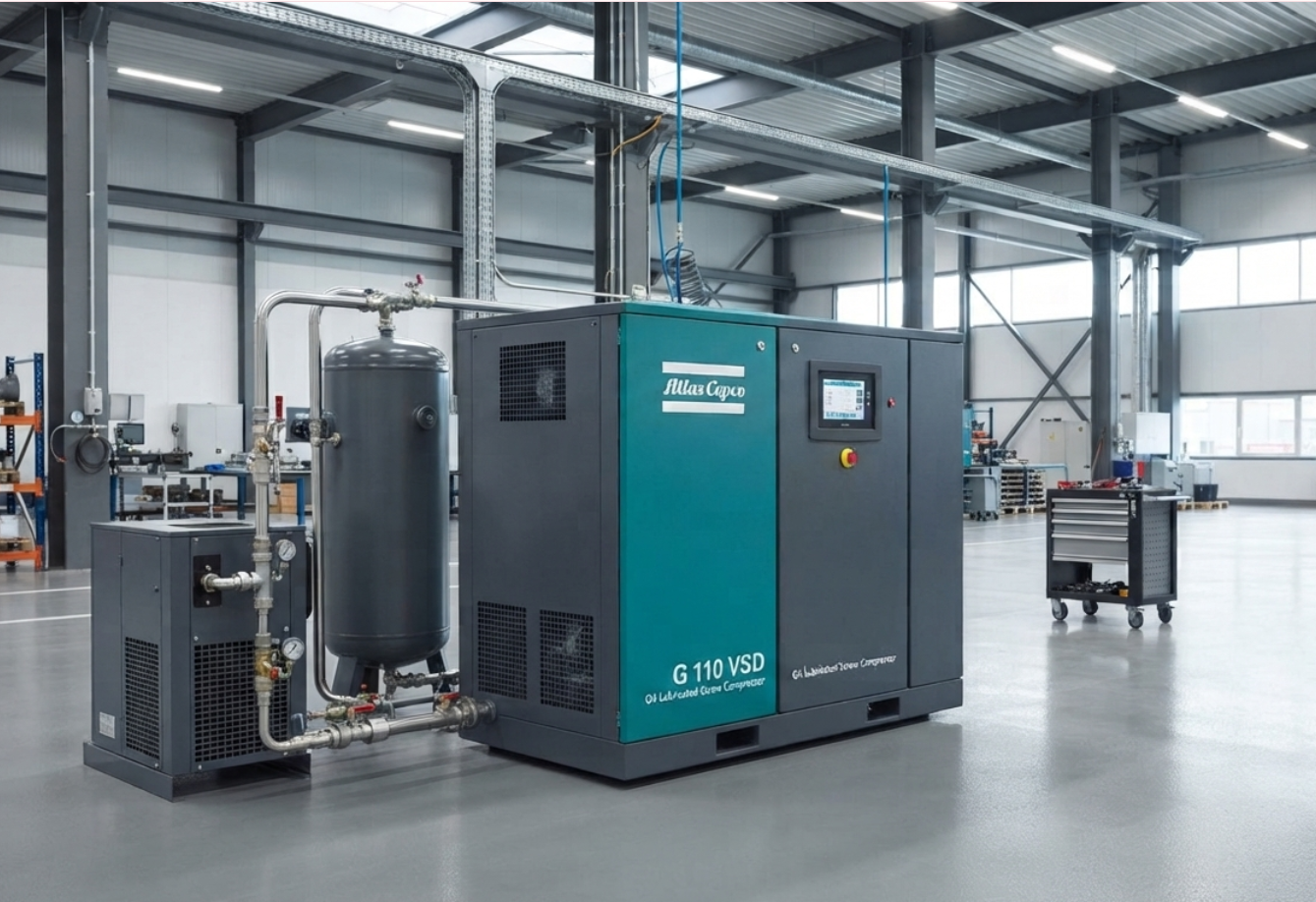 Atlas Copco Industrial GA 30⁺-75⁺ Screw Compressors (30kW - 75kW)